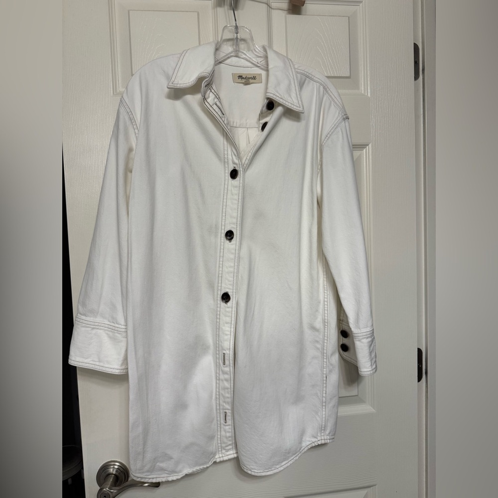 Madewell denim Button-Front long shirt - Picture 3 of 11